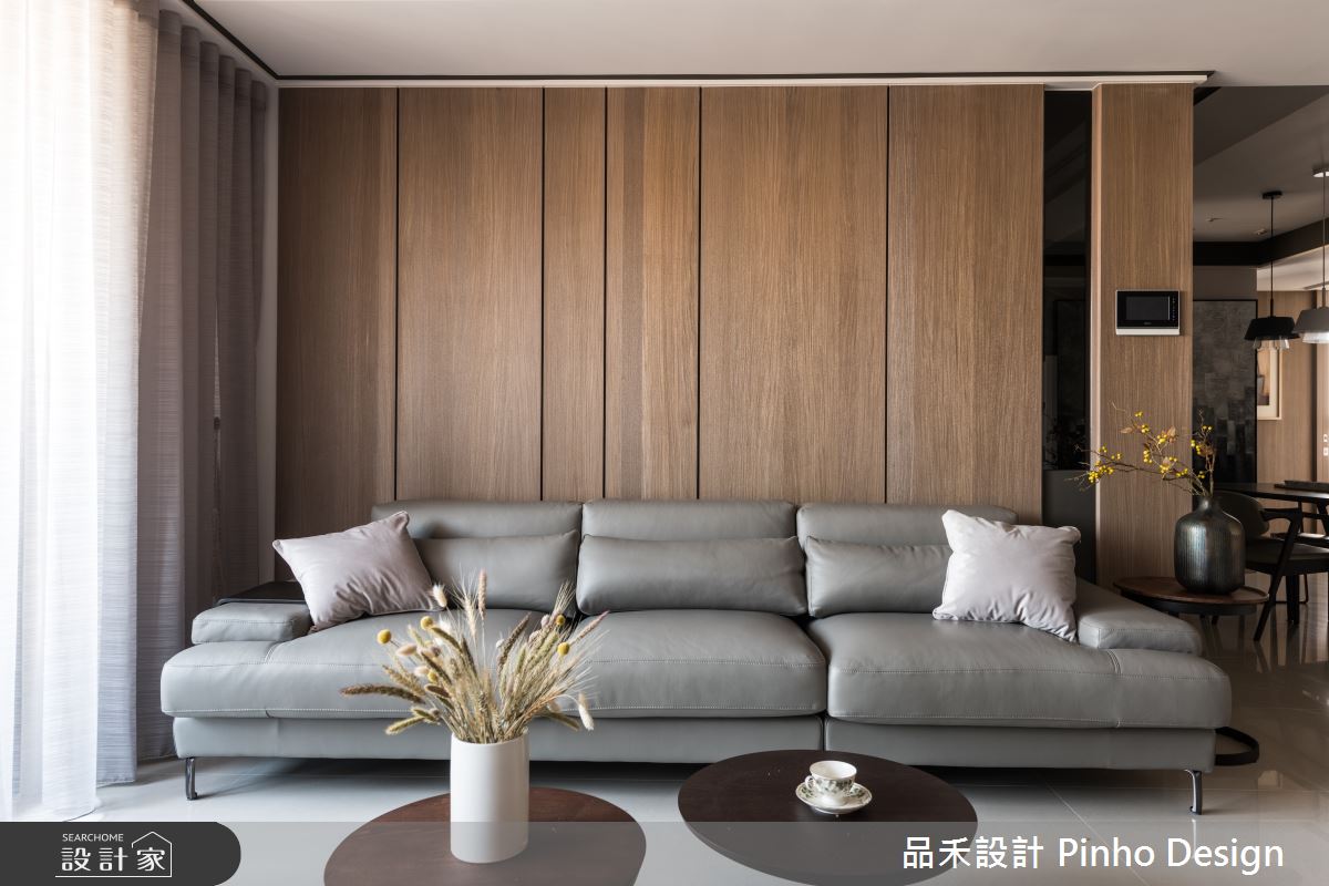 45坪新成屋(5年以下)＿人文禪風客廳案例圖片＿品禾設計＿品禾設計05_45坪人文禪風之5