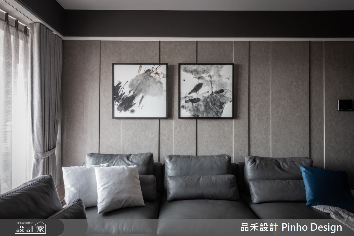 36坪新成屋(5年以下)＿奢華風客廳案例圖片＿品禾設計＿品禾設計06_36坪奢華風之3