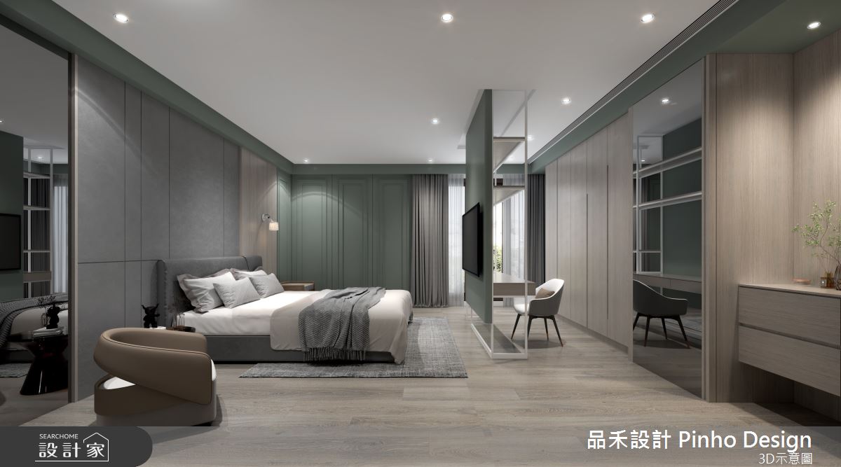 80坪新成屋(5年以下)＿美式風臥室案例圖片＿品禾設計＿品禾設計07_80坪美式風之11