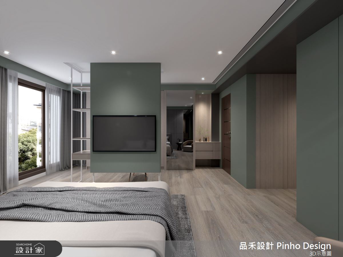 80坪新成屋(5年以下)＿美式風臥室案例圖片＿品禾設計＿品禾設計07_80坪美式風之12