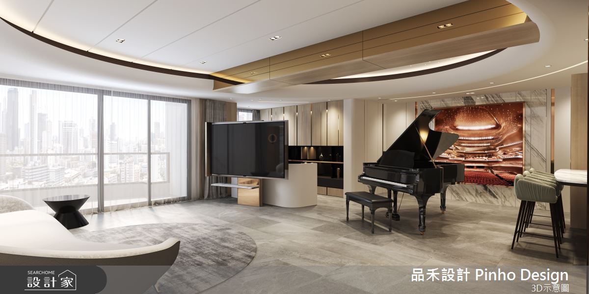 55坪毛胚屋＿奢華風客廳吧檯案例圖片＿品禾設計＿品禾設計10_55坪奢華風之44