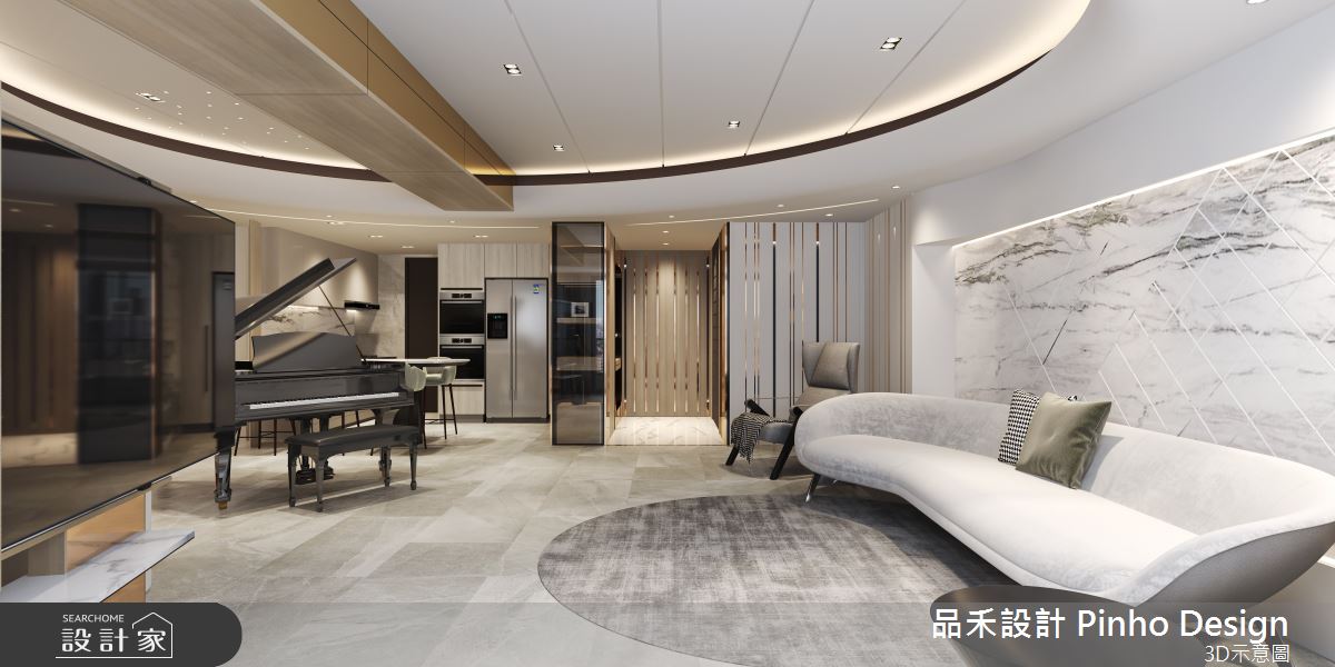 55坪毛胚屋＿奢華風客廳廚房案例圖片＿品禾設計＿品禾設計10_55坪奢華風之48