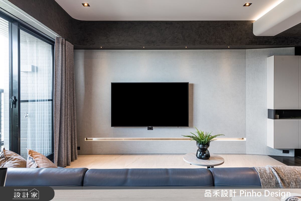 33坪新成屋(5年以下)＿現代風客廳案例圖片＿品禾設計＿品禾設計11_33坪現代風之12