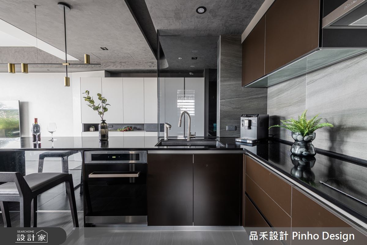 33坪新成屋(5年以下)＿現代風廚房吧檯案例圖片＿品禾設計＿品禾設計11_33坪現代風之19