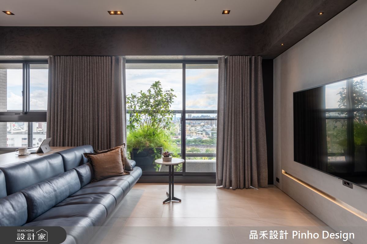 33坪新成屋(5年以下)＿現代風客廳案例圖片＿品禾設計＿品禾設計11_33坪現代風之4