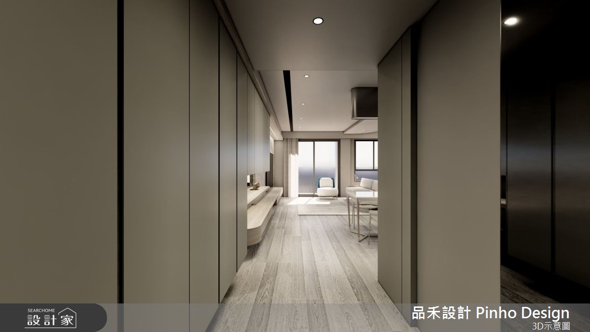 45坪新成屋(5年以下)＿簡約風玄關案例圖片＿品禾設計＿品禾設計15_45坪簡約風之1