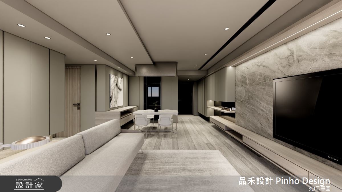 45坪新成屋(5年以下)＿簡約風玄關客廳餐廳案例圖片＿品禾設計＿品禾設計15_45坪簡約風之9