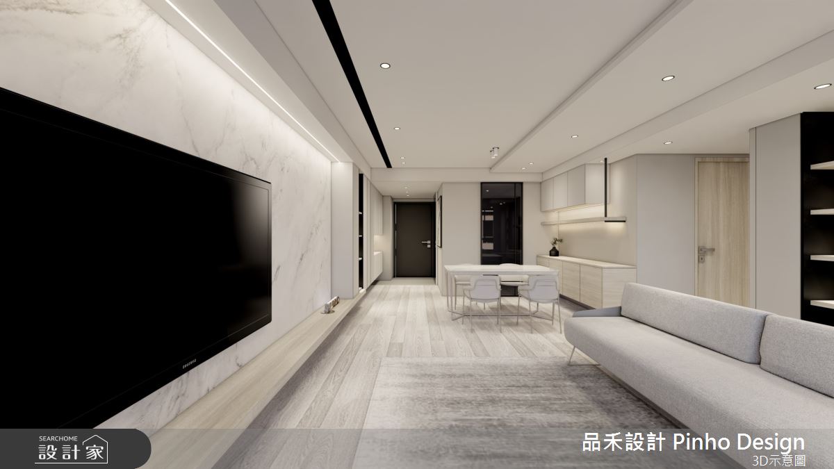 45坪新成屋(5年以下)＿簡約風玄關客廳餐廳案例圖片＿品禾設計＿品禾設計16_45坪簡約風之8