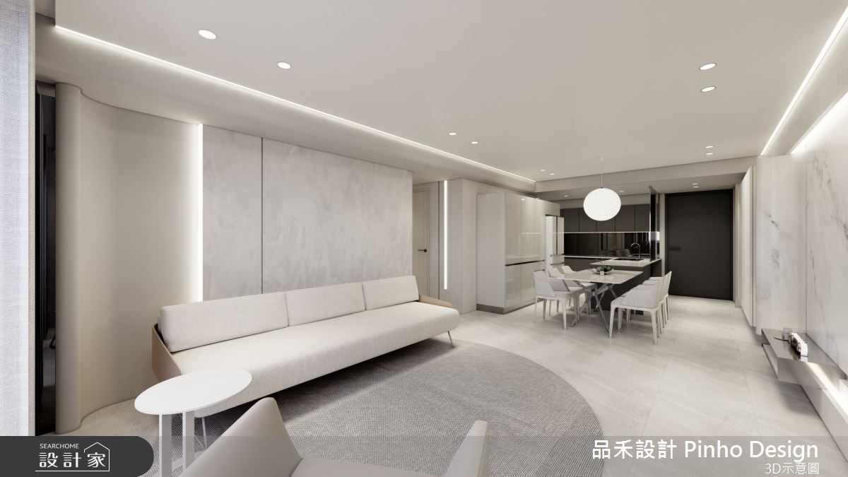 55坪新成屋(5年以下)＿簡約風客廳餐廳廚房案例圖片＿品禾設計＿品禾設計17_55坪簡約風之4