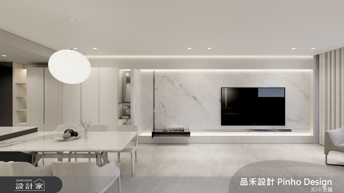 55坪新成屋(5年以下)＿簡約風客廳餐廳案例圖片＿品禾設計＿品禾設計17_55坪簡約風之8