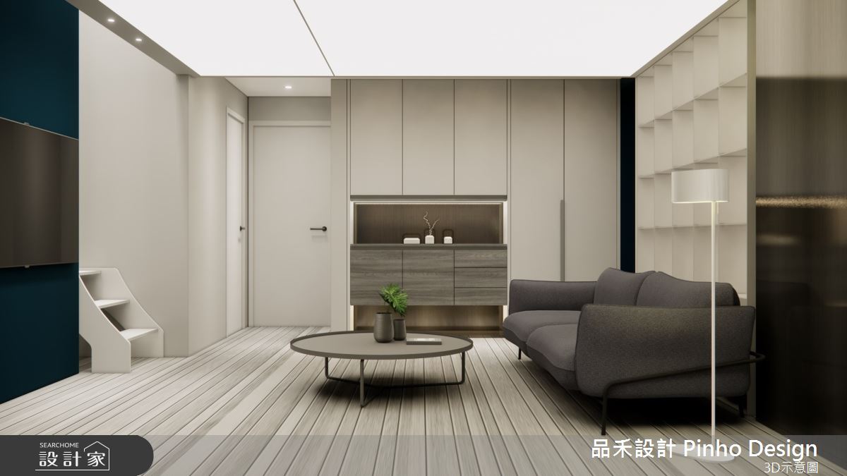 35坪新成屋(5年以下)＿簡約風客廳案例圖片＿品禾設計＿品禾設計18_35坪簡約風之1