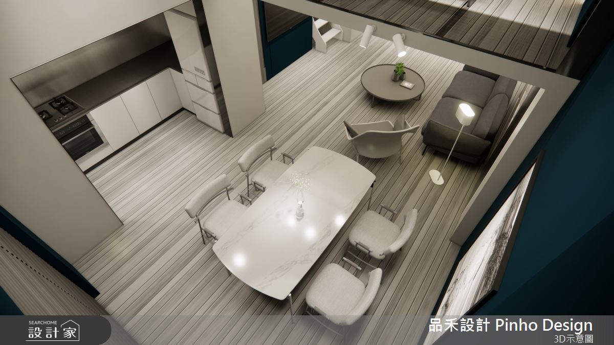 35坪新成屋(5年以下)＿簡約風客廳餐廳廚房案例圖片＿品禾設計＿品禾設計18_35坪簡約風之17