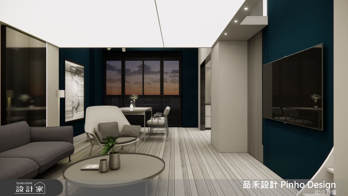 35坪新成屋(5年以下)＿簡約風客廳餐廳案例圖片＿品禾設計＿品禾設計18_35坪簡約風之6