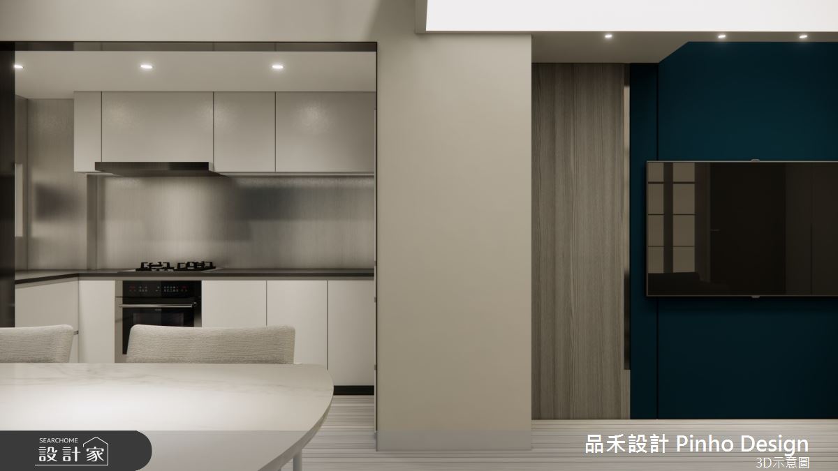 35坪新成屋(5年以下)＿簡約風餐廳廚房案例圖片＿品禾設計＿品禾設計18_35坪簡約風之14
