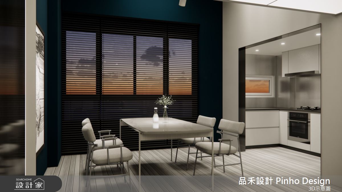 35坪新成屋(5年以下)＿簡約風餐廳廚房案例圖片＿品禾設計＿品禾設計18_35坪簡約風之8