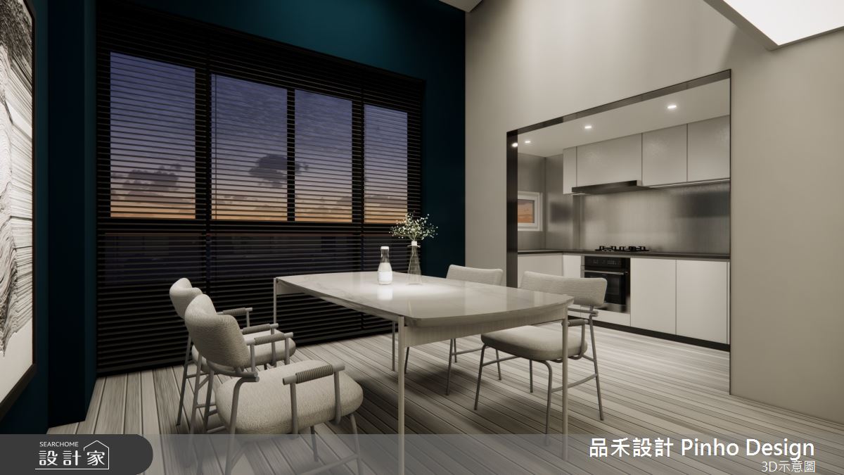 35坪新成屋(5年以下)＿簡約風餐廳廚房案例圖片＿品禾設計＿品禾設計18_35坪簡約風之9