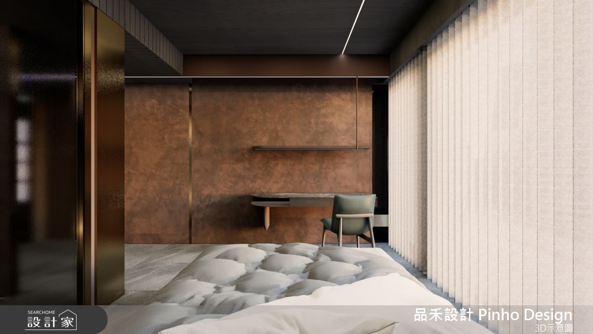 130坪新成屋(5年以下)＿簡式奢華風臥室案例圖片＿品禾設計＿品禾設計19_130坪簡式奢華風之25