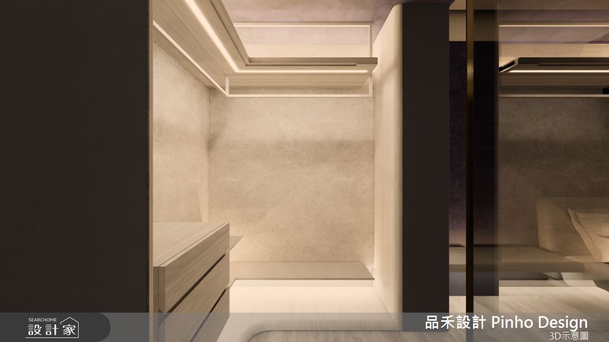 130坪新成屋(5年以下)＿簡式奢華風更衣間案例圖片＿品禾設計＿品禾設計19_130坪簡式奢華風之15