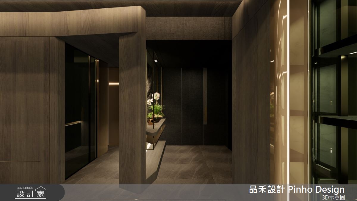 130坪新成屋(5年以下)＿簡式奢華風玄關案例圖片＿品禾設計＿品禾設計19_130坪簡式奢華風之2