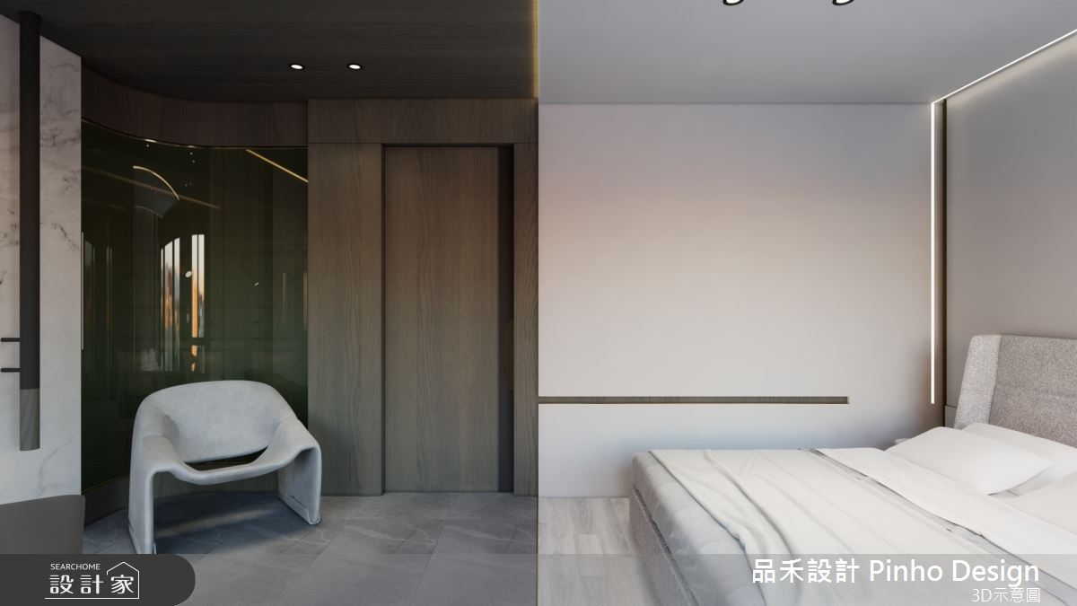 130坪新成屋(5年以下)＿簡式奢華風臥室案例圖片＿品禾設計＿品禾設計19_130坪簡式奢華風之28
