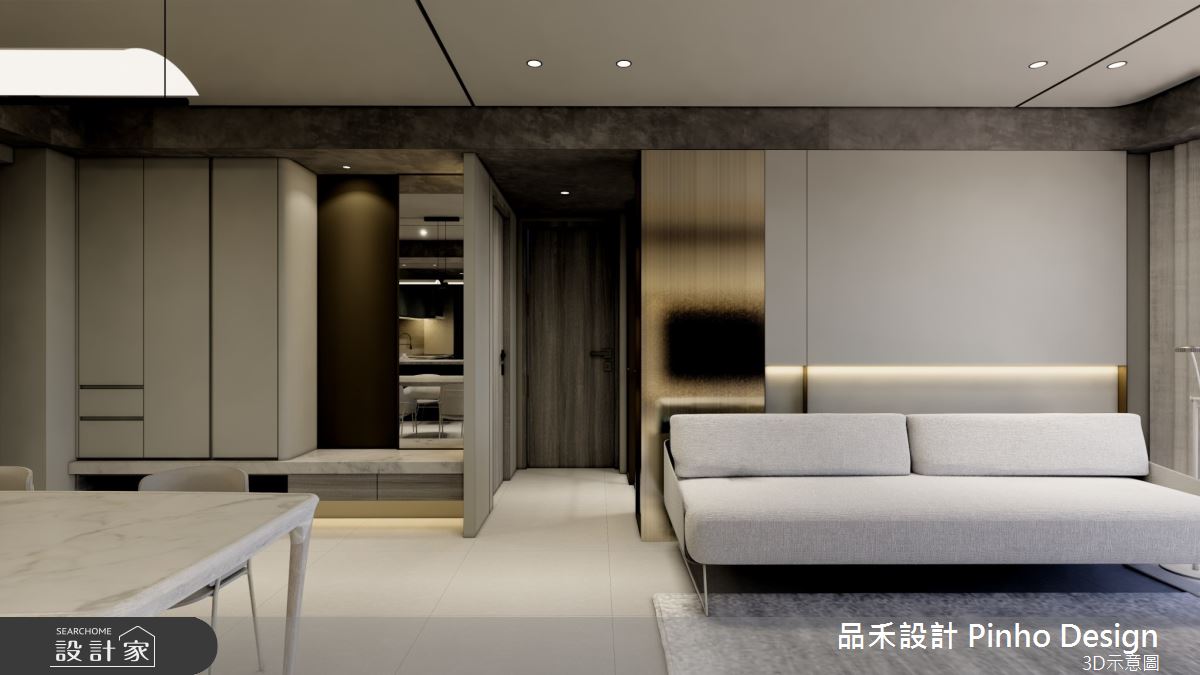 50坪新成屋(5年以下)＿簡約風玄關客廳餐廳案例圖片＿品禾設計＿品禾設計21_50坪簡約風之11