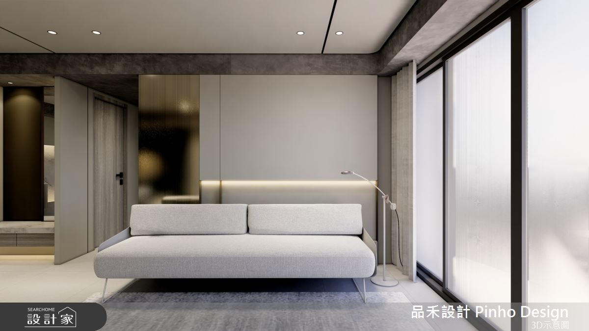 50坪新成屋(5年以下)＿簡約風客廳案例圖片＿品禾設計＿品禾設計21_50坪簡約風之12