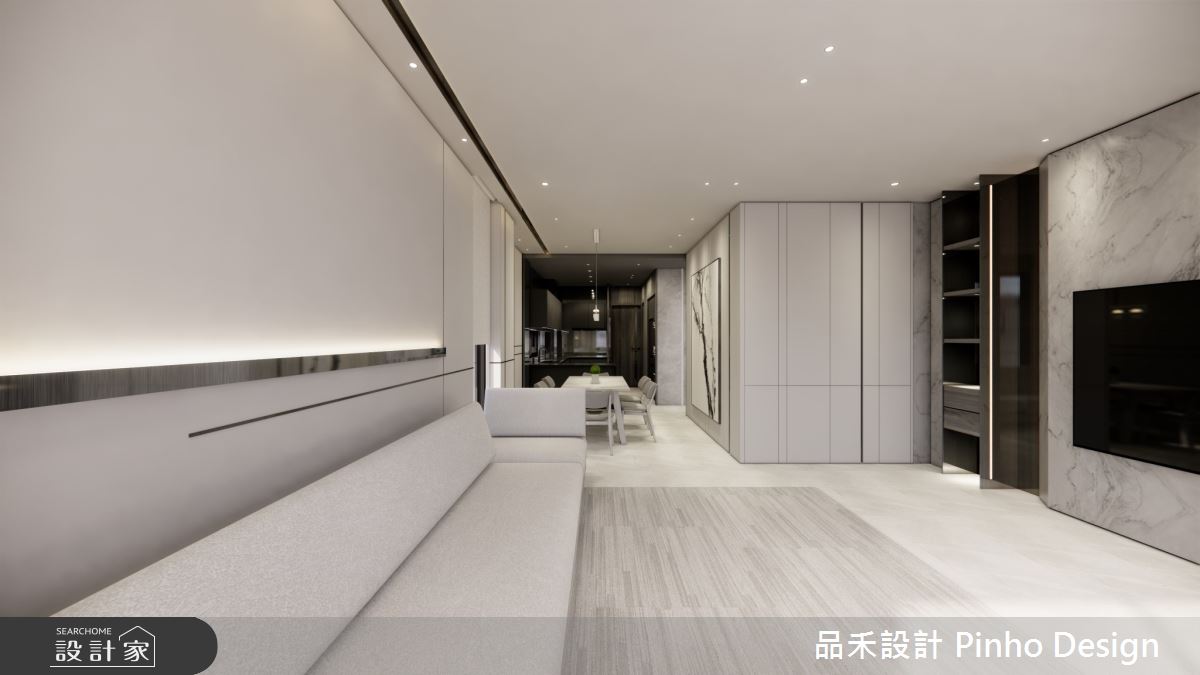 180坪新成屋(5年以下)＿簡約風客廳餐廳廚房案例圖片＿品禾設計＿品禾設計22_180坪簡約風之5