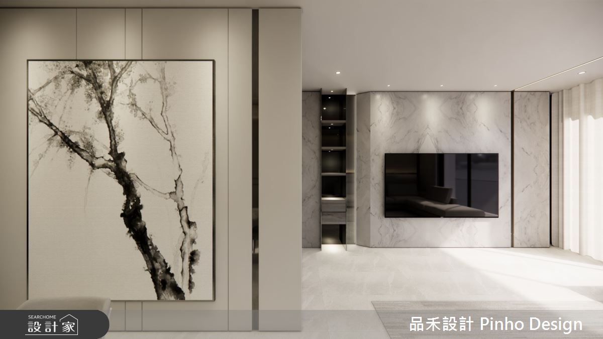 180坪新成屋(5年以下)＿簡約風客廳案例圖片＿品禾設計＿品禾設計22_180坪簡約風之1