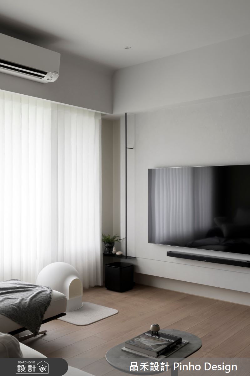 40坪新成屋(5年以下)＿簡約風客廳案例圖片＿品禾設計＿品禾設計23_40坪簡約風之4