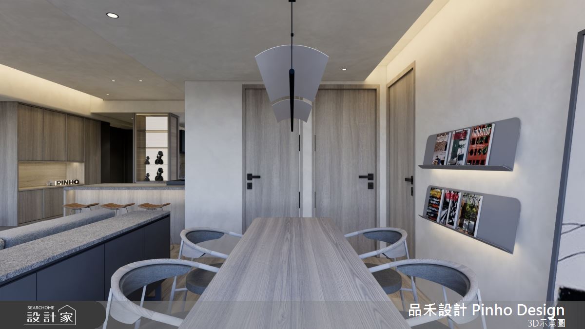 38坪新成屋(5年以下)＿侘寂風餐廳案例圖片＿品禾設計＿品禾設計24_38坪侘寂風之16