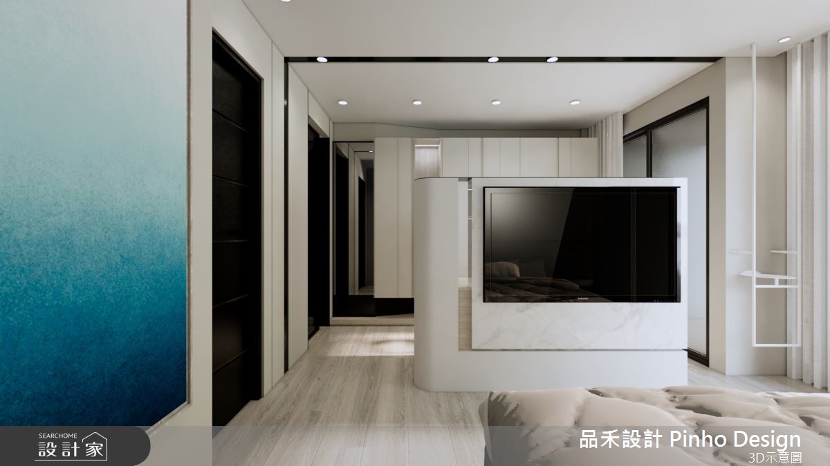 110坪新成屋(5年以下)＿簡約風臥室案例圖片＿品禾設計＿品禾設計25_110坪簡約風之23