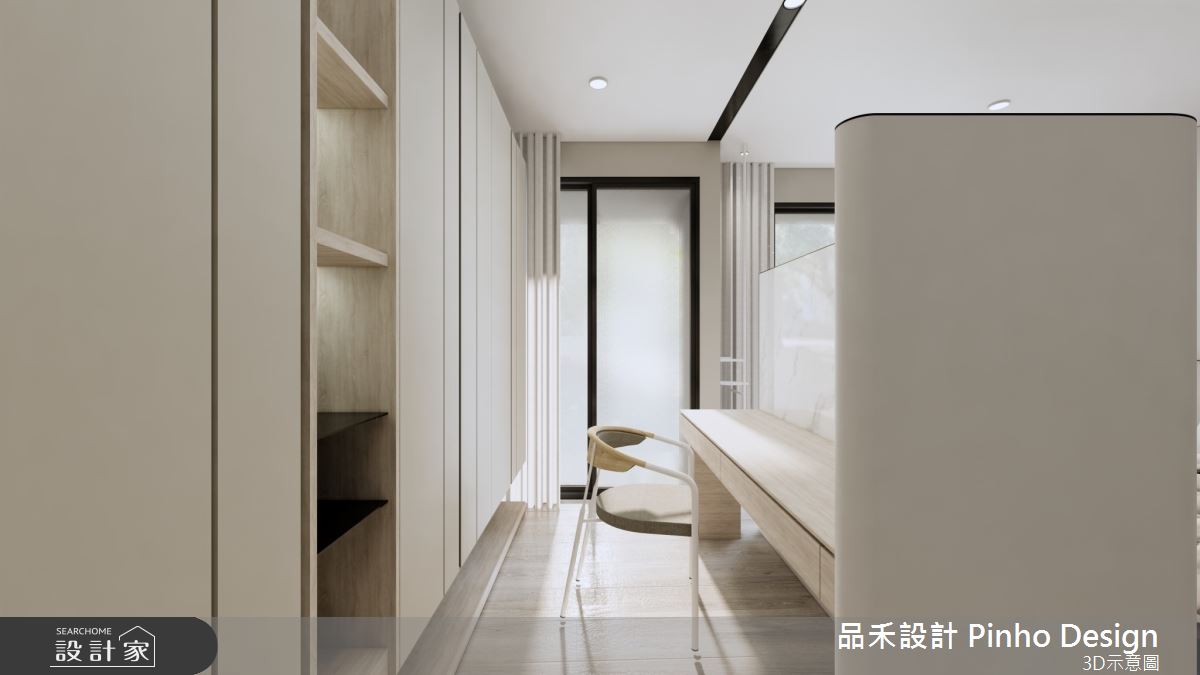 110坪新成屋(5年以下)＿簡約風臥室案例圖片＿品禾設計＿品禾設計25_110坪簡約風之27