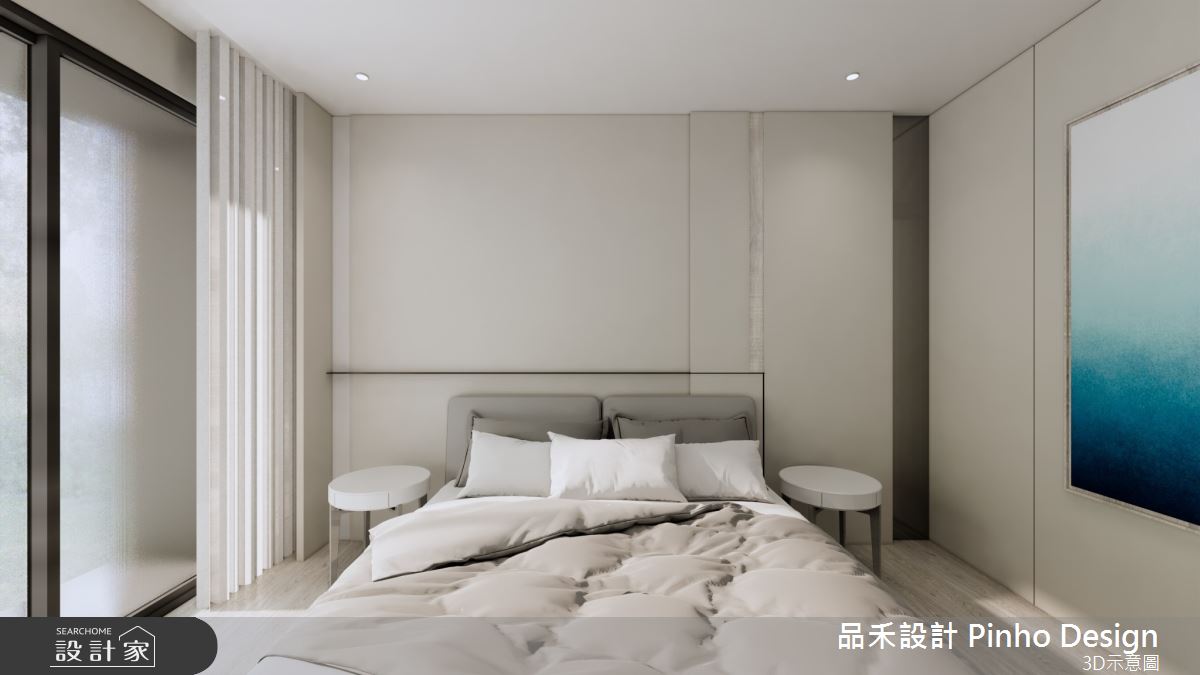 110坪新成屋(5年以下)＿簡約風臥室案例圖片＿品禾設計＿品禾設計25_110坪簡約風之21