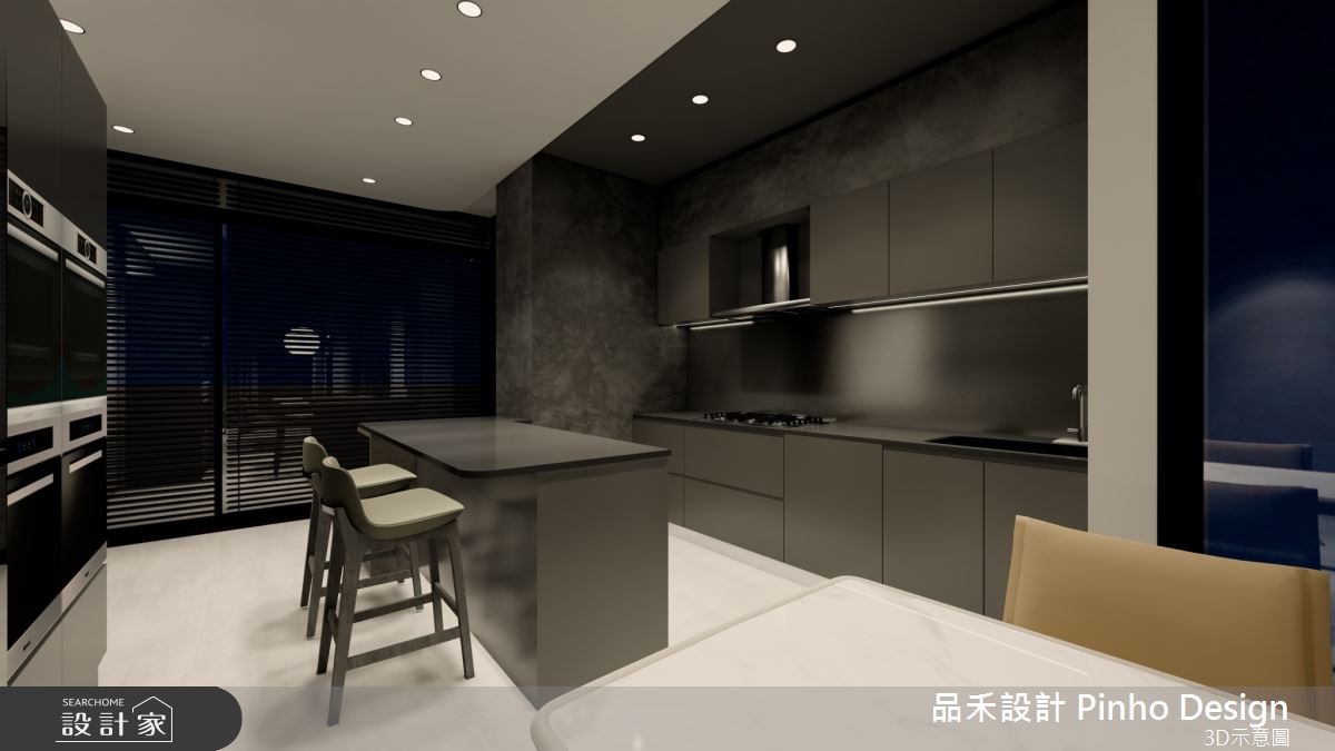 110坪新成屋(5年以下)＿簡約風餐廳廚房案例圖片＿品禾設計＿品禾設計25_110坪簡約風之10