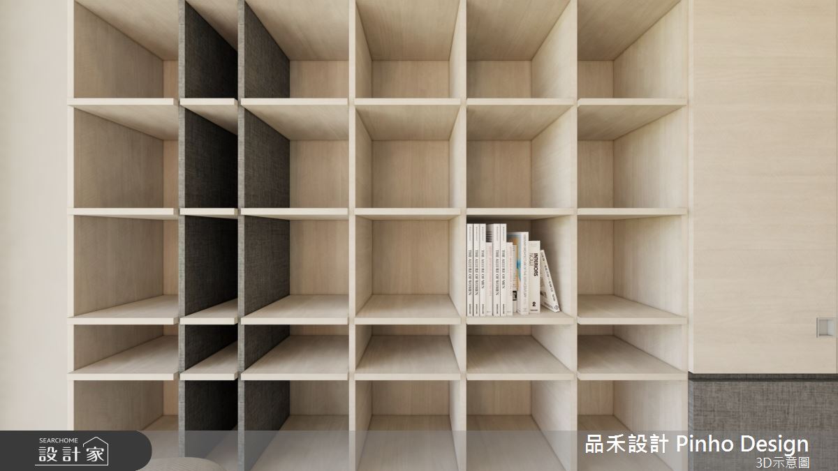 110坪新成屋(5年以下)＿簡約風書房多功能室案例圖片＿品禾設計＿品禾設計25_110坪簡約風之18