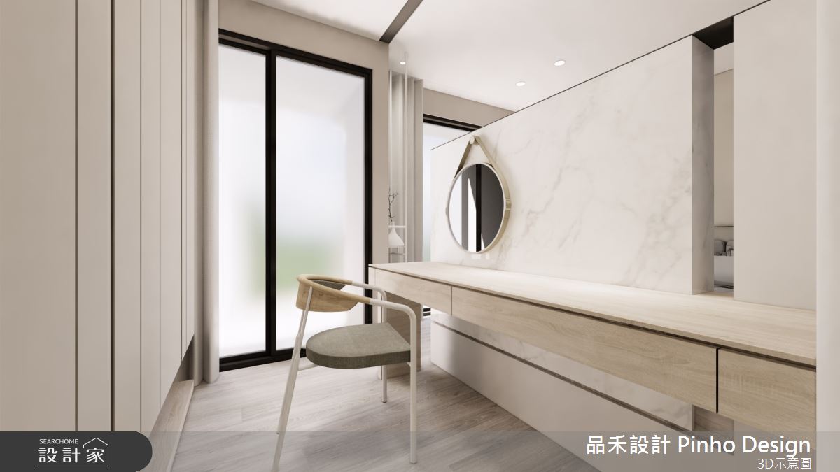 110坪新成屋(5年以下)＿簡約風臥室案例圖片＿品禾設計＿品禾設計25_110坪簡約風之28