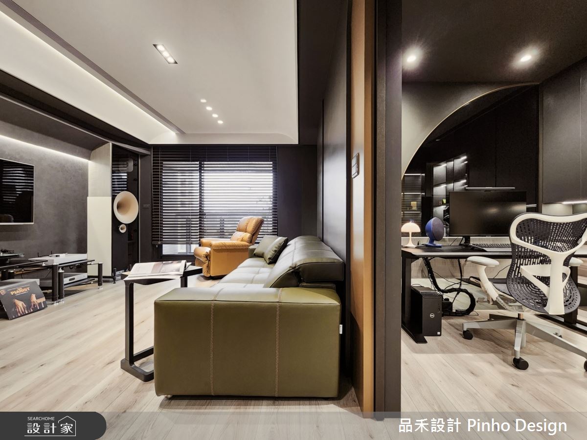 55坪新成屋(5年以下)＿現代風客廳書房工作區案例圖片＿品禾設計＿品禾設計26_55坪現代風之17
