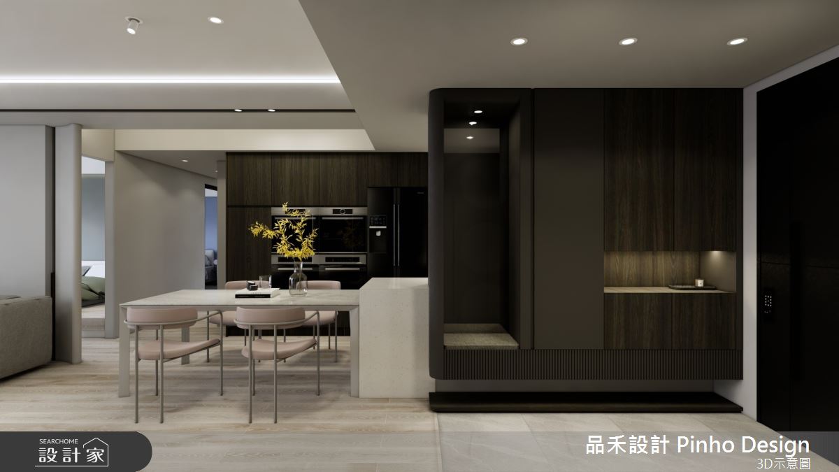 43坪新成屋(5年以下)＿簡約風玄關餐廳案例圖片＿品禾設計＿品禾設計27_43坪簡約風之2