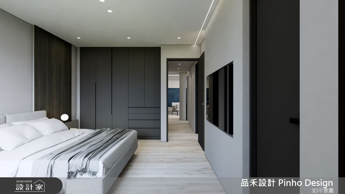 43坪新成屋(5年以下)＿簡約風臥室案例圖片＿品禾設計＿品禾設計27_43坪簡約風之12