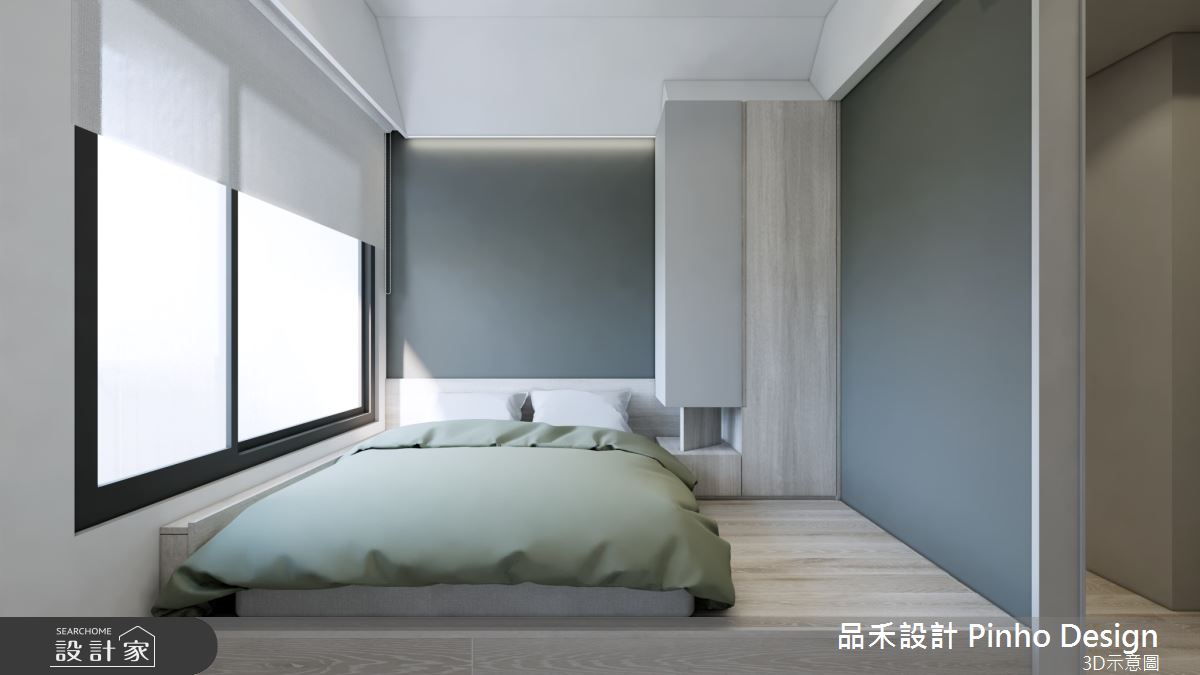 43坪新成屋(5年以下)＿簡約風臥室案例圖片＿品禾設計＿品禾設計27_43坪簡約風之13