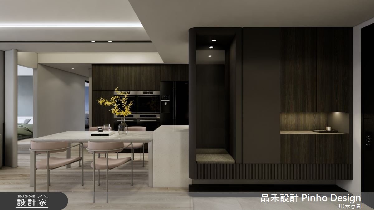 43坪新成屋(5年以下)＿簡約風玄關餐廳案例圖片＿品禾設計＿品禾設計27_43坪簡約風之1