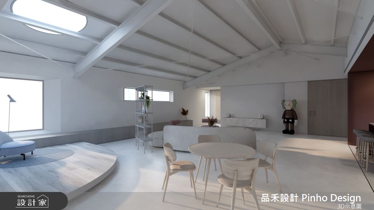 55坪新成屋(5年以下)＿簡約風客廳餐廳案例圖片＿品禾設計＿品禾設計29_55坪簡約風之9