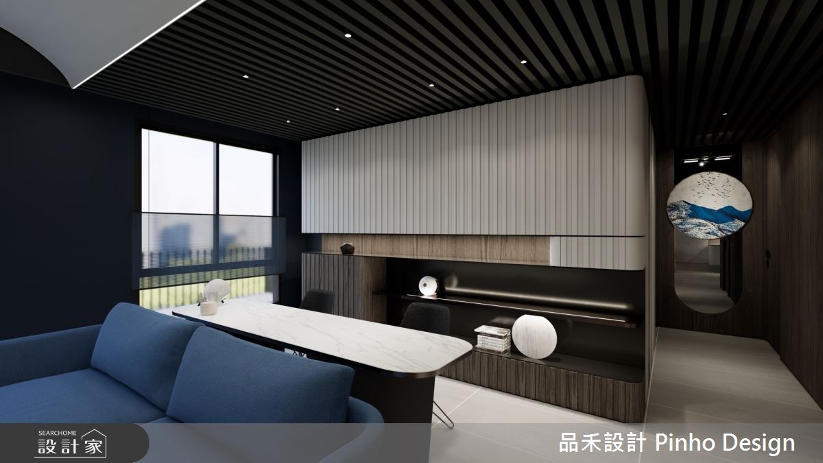 60坪新成屋(5年以下)＿輕奢風書房案例圖片＿品禾設計＿品禾設計33_60坪輕奢風之2