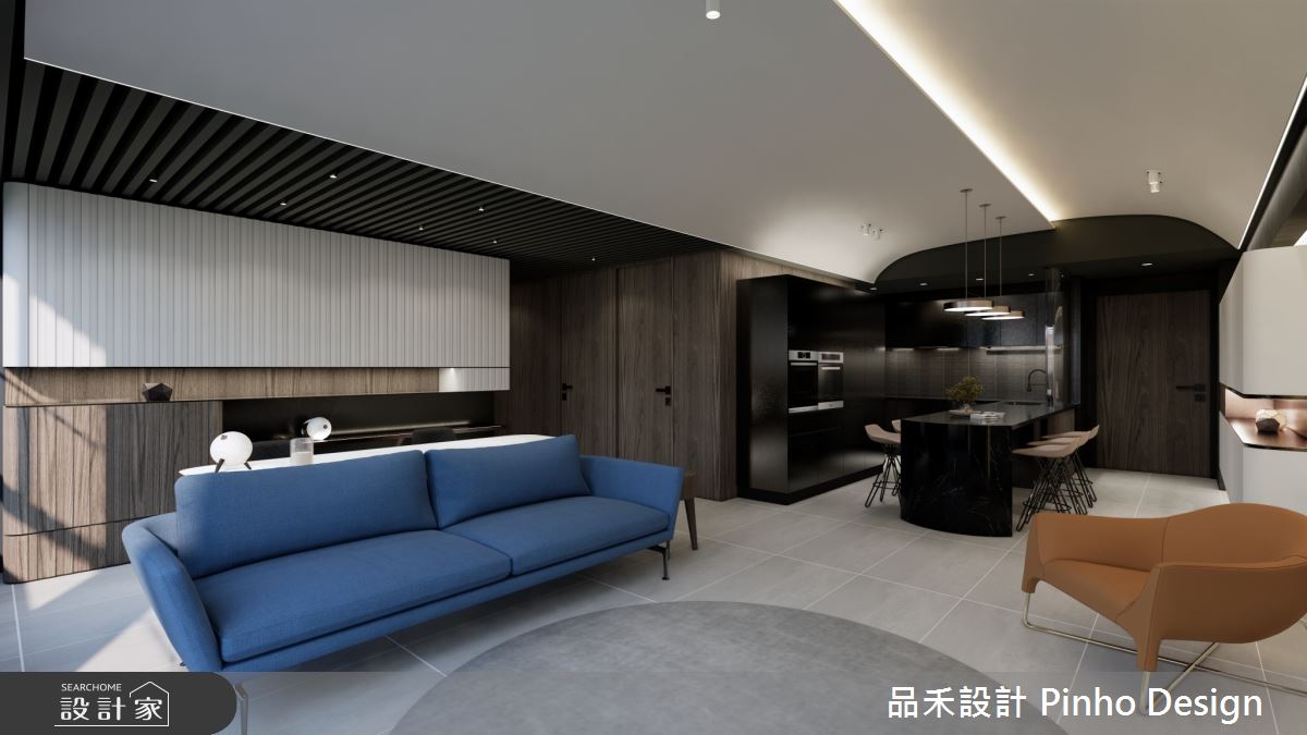 60坪新成屋(5年以下)＿輕奢風客廳餐廳廚房案例圖片＿品禾設計＿品禾設計33_60坪輕奢風之9