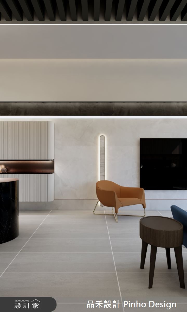 60坪新成屋(5年以下)＿輕奢風客廳案例圖片＿品禾設計＿品禾設計33_60坪輕奢風之19