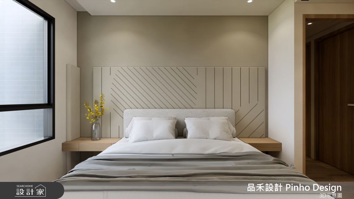 40坪新成屋(5年以下)＿日式風臥室案例圖片＿品禾設計＿品禾設計34_40坪日式風之26