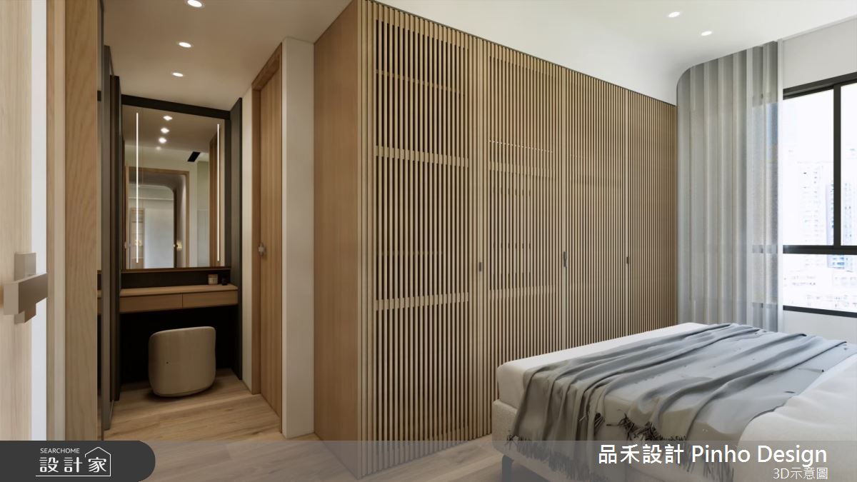 40坪新成屋(5年以下)＿日式風臥室案例圖片＿品禾設計＿品禾設計34_40坪日式風之22