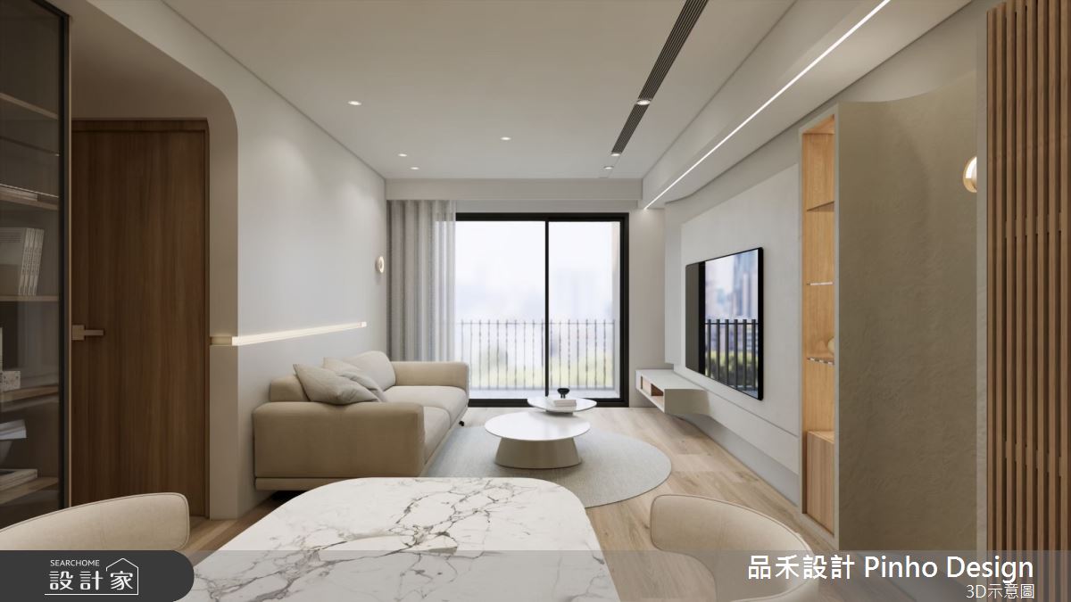 40坪新成屋(5年以下)＿日式風客廳餐廳案例圖片＿品禾設計＿品禾設計34_40坪日式風之4