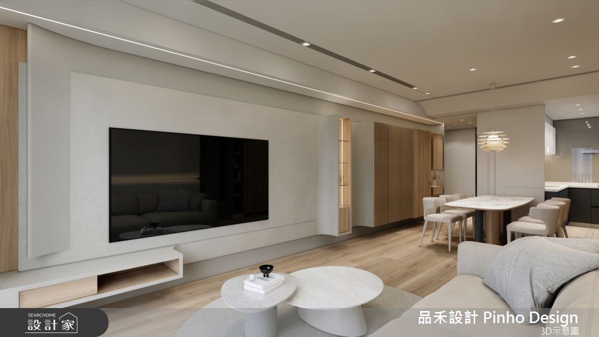 40坪新成屋(5年以下)＿日式風客廳餐廳廚房案例圖片＿品禾設計＿品禾設計34_40坪日式風之10