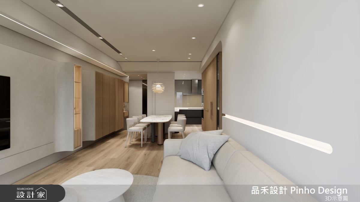 40坪新成屋(5年以下)＿日式風客廳餐廳廚房案例圖片＿品禾設計＿品禾設計34_40坪日式風之12